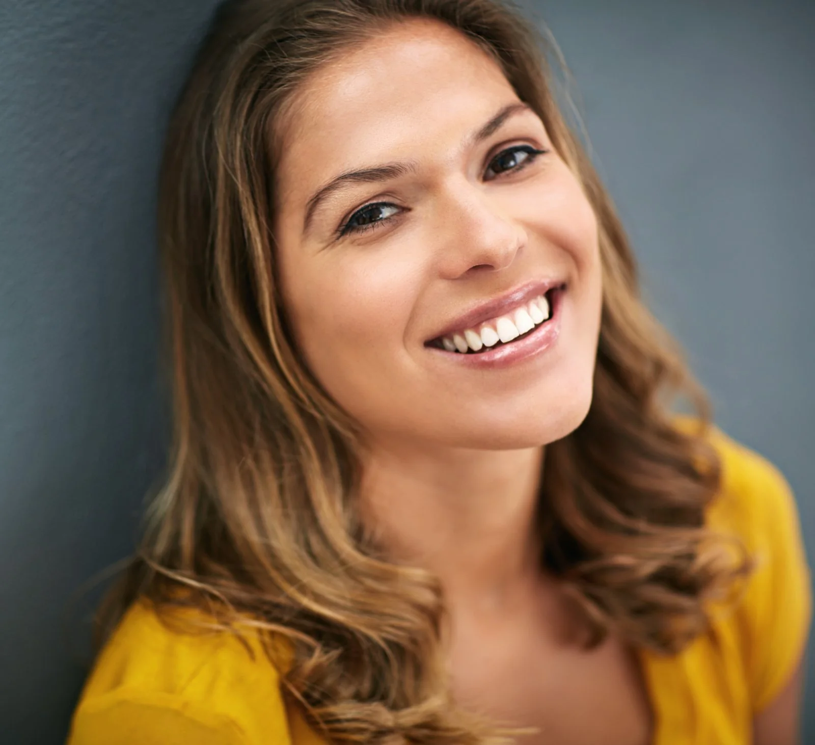 Illustrative close-up of a natural healthy smile